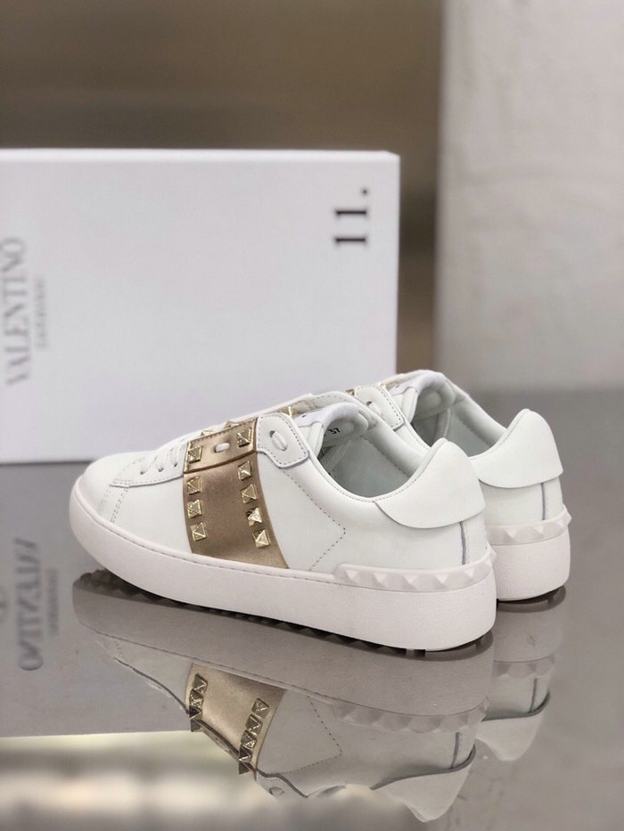 Valentino Garavani Rockstud Leather Sneakers White VS18061