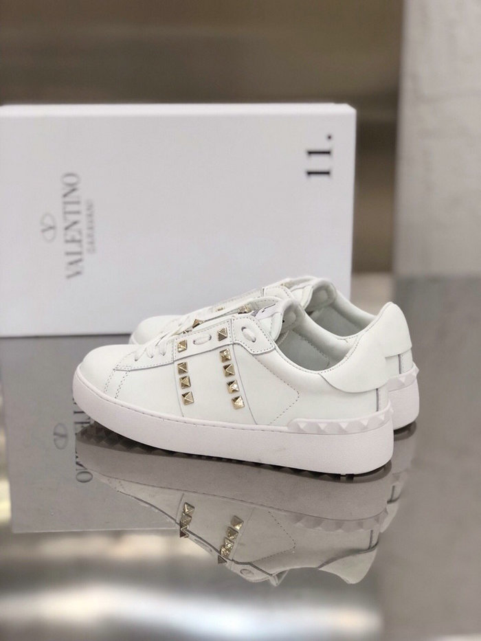 Valentino Garavani Rockstud Leather Sneakers White VS18062