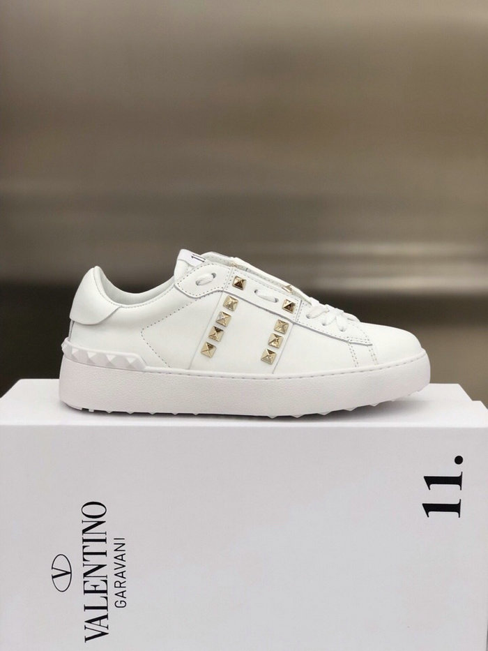 Valentino Garavani Rockstud Leather Sneakers White VS18062