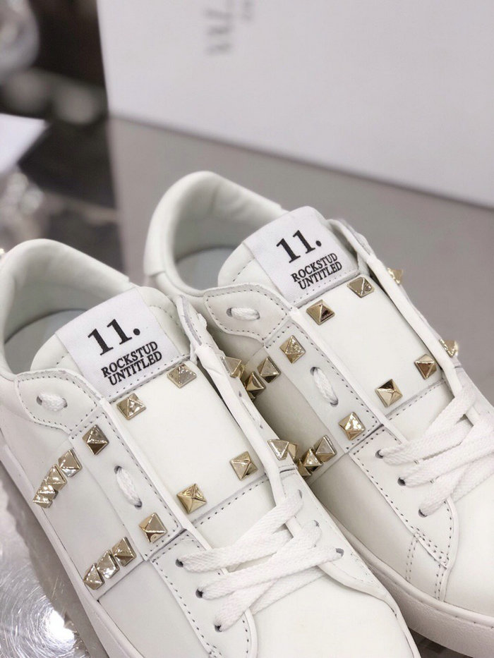 Valentino Garavani Rockstud Leather Sneakers White VS18062