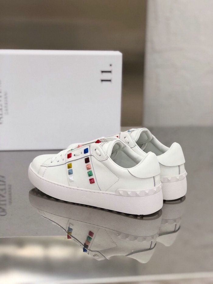 Valentino Garavani Rockstud Leather Sneakers White VS18063