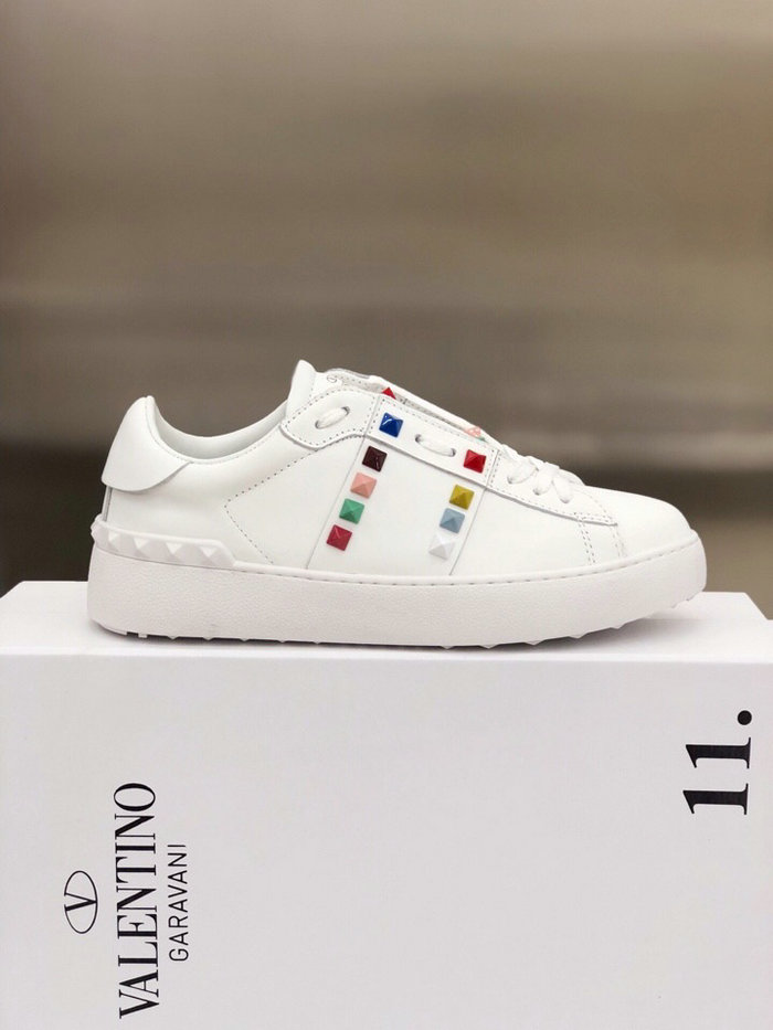 Valentino Garavani Rockstud Leather Sneakers White VS18063