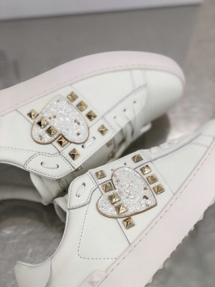 Valentino Garavani Rockstud Leather Sneakers White VS18065