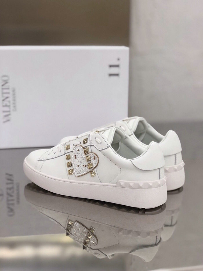 Valentino Garavani Rockstud Leather Sneakers White VS18065