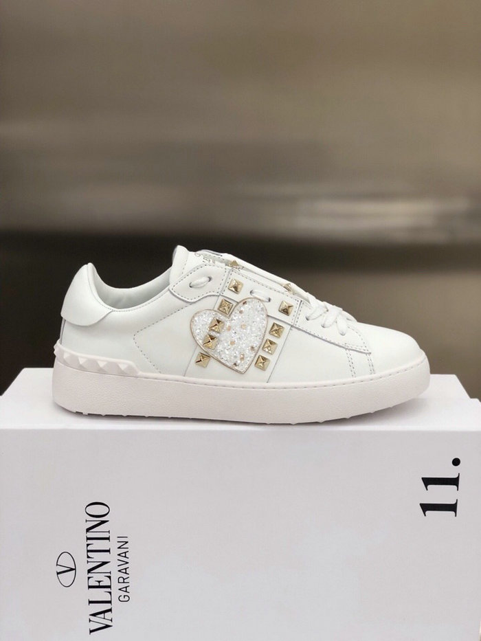 Valentino Garavani Rockstud Leather Sneakers White VS18065