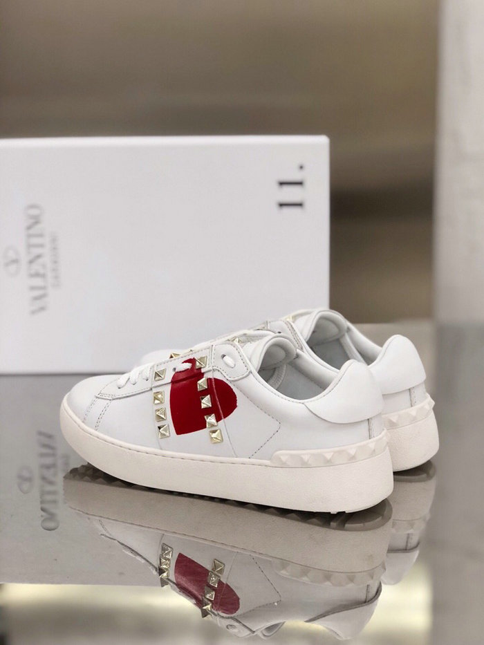 Valentino Garavani Rockstud Leather Sneakers White VS18066