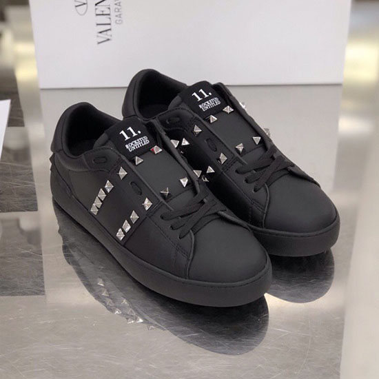 Valentino Garavani Rockstud Leather Sneakers Black VS18069