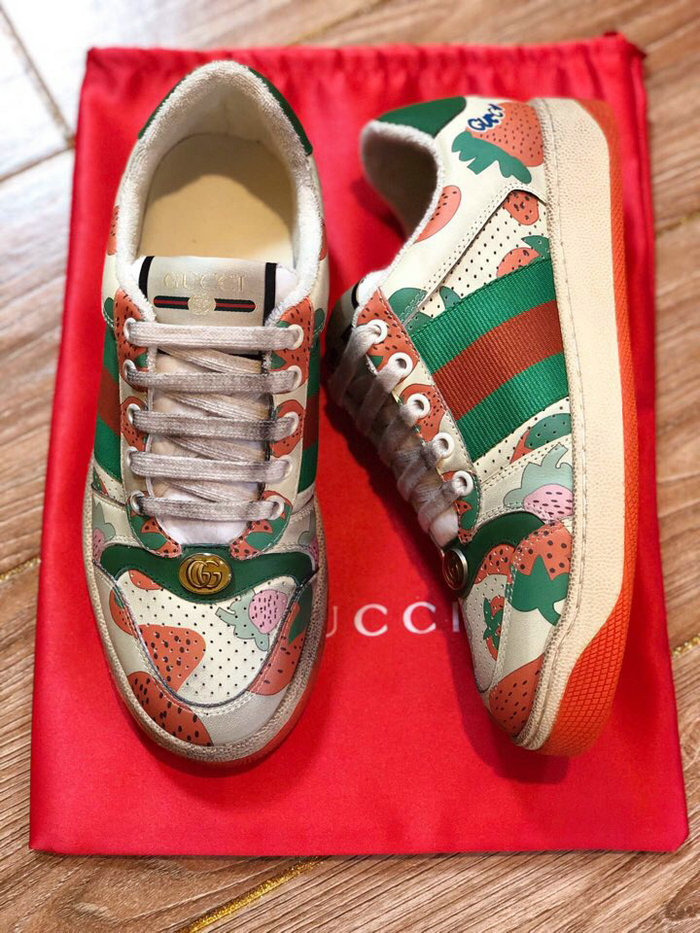 Women's Screener Gucci Strawberry Sneaker 570442