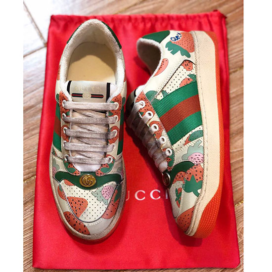 Women's Screener Gucci Strawberry Sneaker 570442