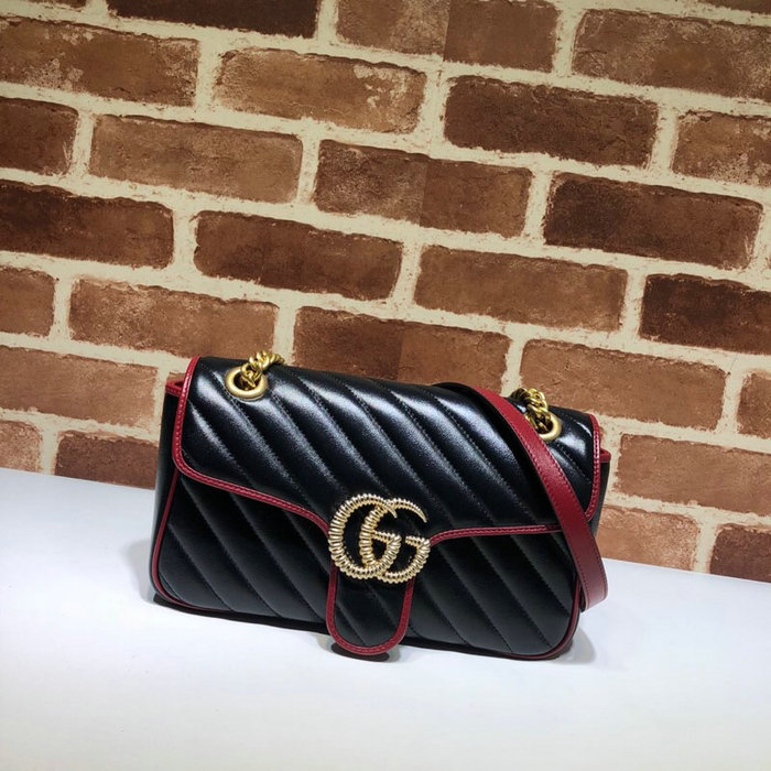 Gucci GG Marmont Medium shoulder bag Black 443497