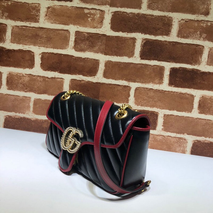 Gucci GG Marmont Medium shoulder bag Black 443497