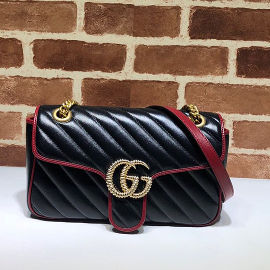 Gucci GG Marmont Medium shoulder bag Black 443497