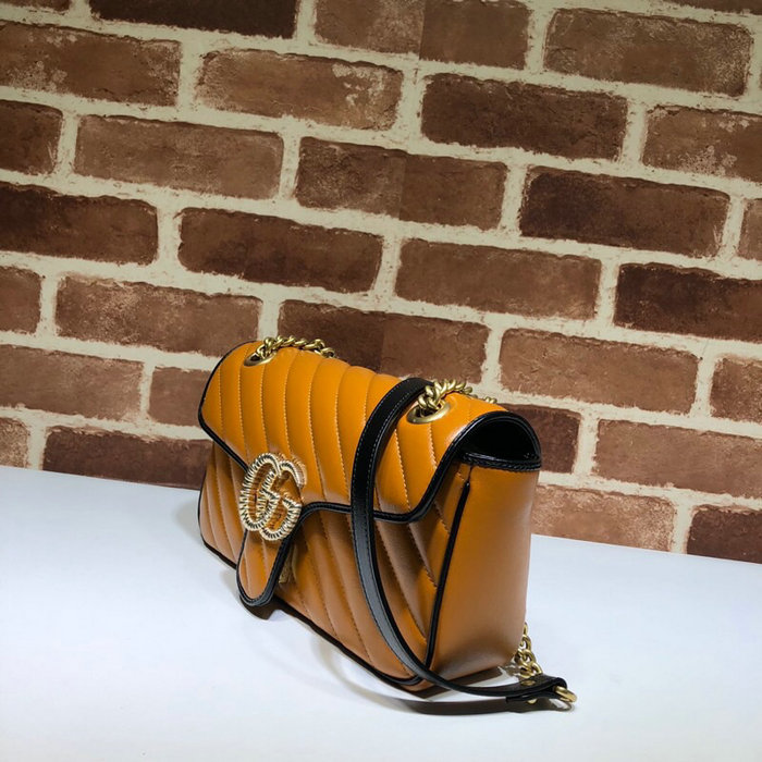 Gucci GG Marmont small shoulder bag Yellow 443497