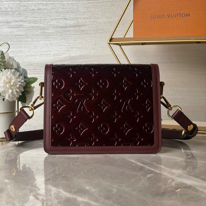 Louis Vuitton Monogram Vernis Mini Dauphine Burgundy M44580