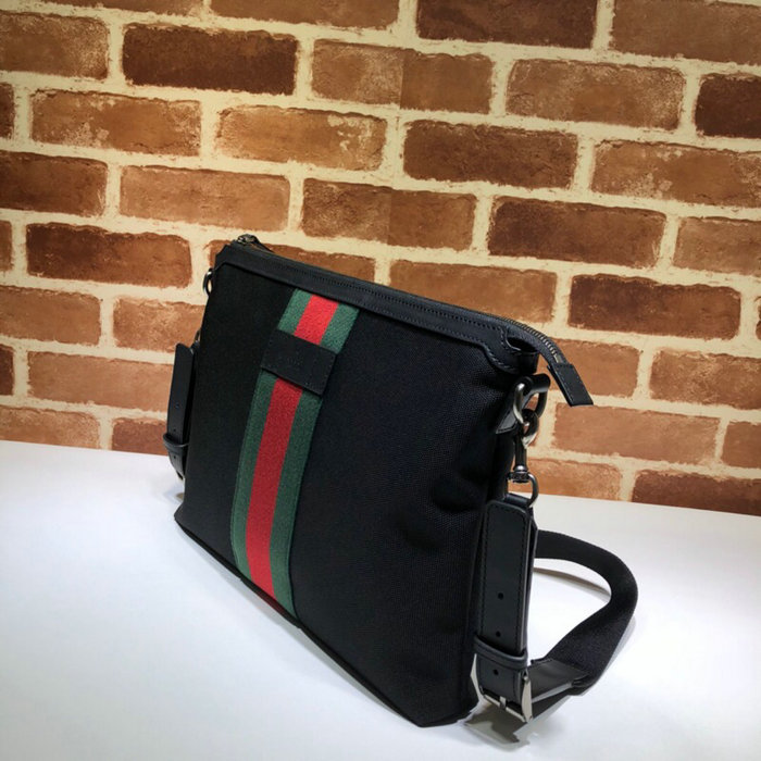 Gucci Black Canvas Messenger Bag 523335