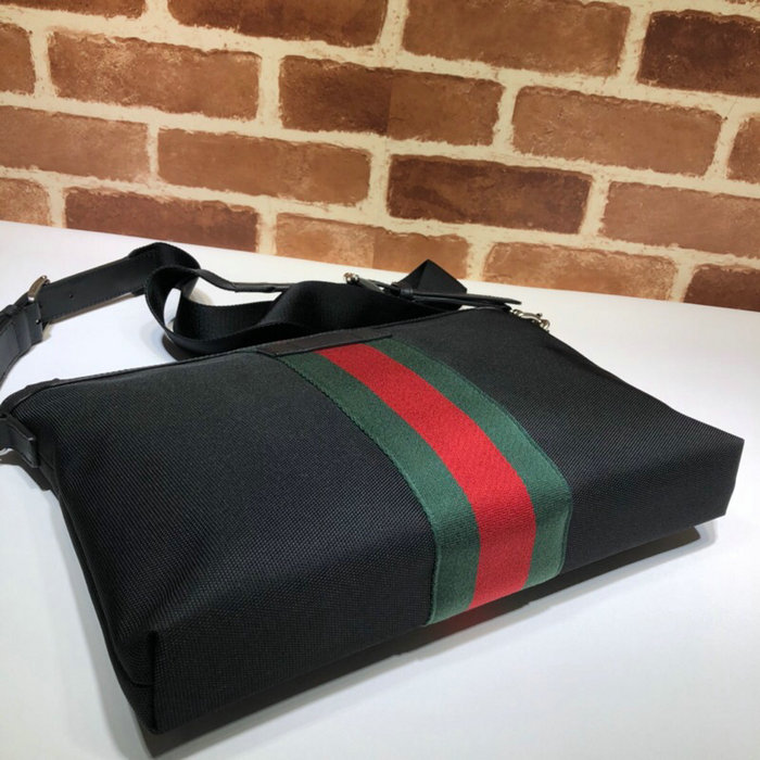 Gucci Black Canvas Messenger Bag 523335