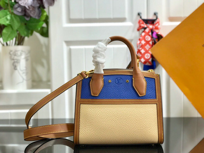 Louis Vuitton City Steamer Mini Cream and Blue M53804