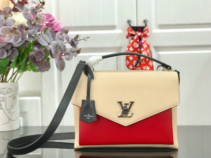 Louis Vuitton Soft Calfskin My Lockme Cream and Red M54878