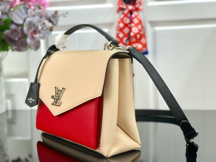 Louis Vuitton Soft Calfskin My Lockme Cream and Red M54878