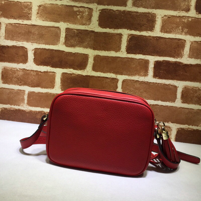 Gucci Soho Leather Disco Bag Red 308364