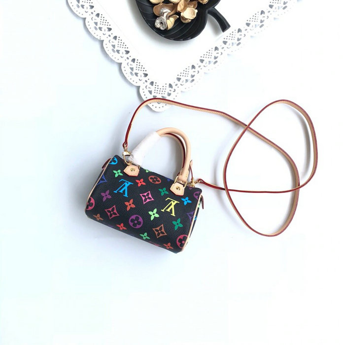 Louis Vuitton Monogram Multicolore Nano Speedy Blanc M92645