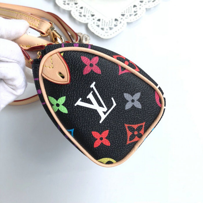 Louis Vuitton Monogram Multicolore Nano Speedy Blanc M92645