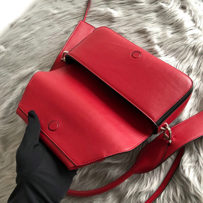 Prada Manuelle Leather Shoulder Bag Red 1BD166