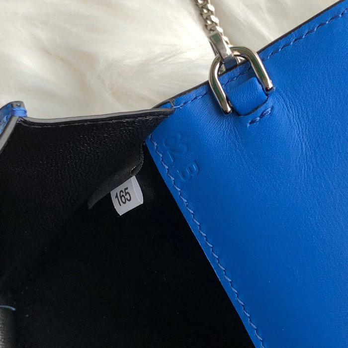 Prada Sybille Leather Mini Bag Blue 1DH011