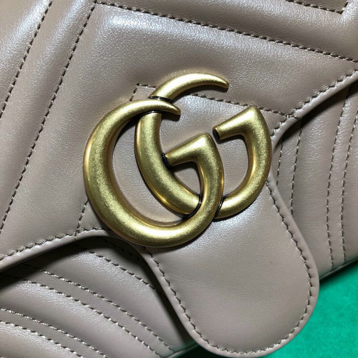 Gucci GG Marmont Matelasse Mini Bag Nude 446744