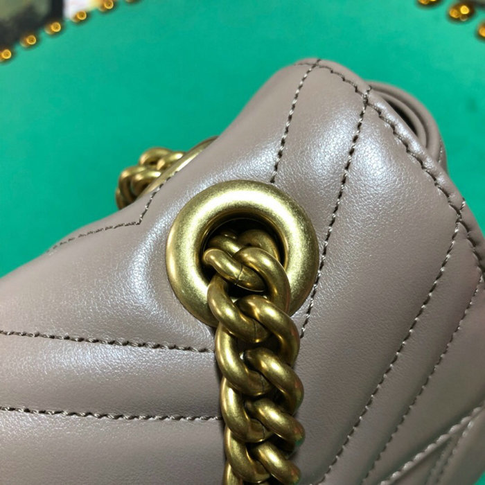 Gucci GG Marmont Matelasse Mini Bag Nude 446744