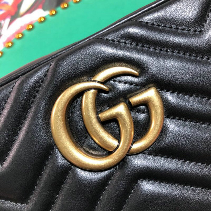 Gucci GG Marmont Small Matelasse Shoulder Bag Black 447632