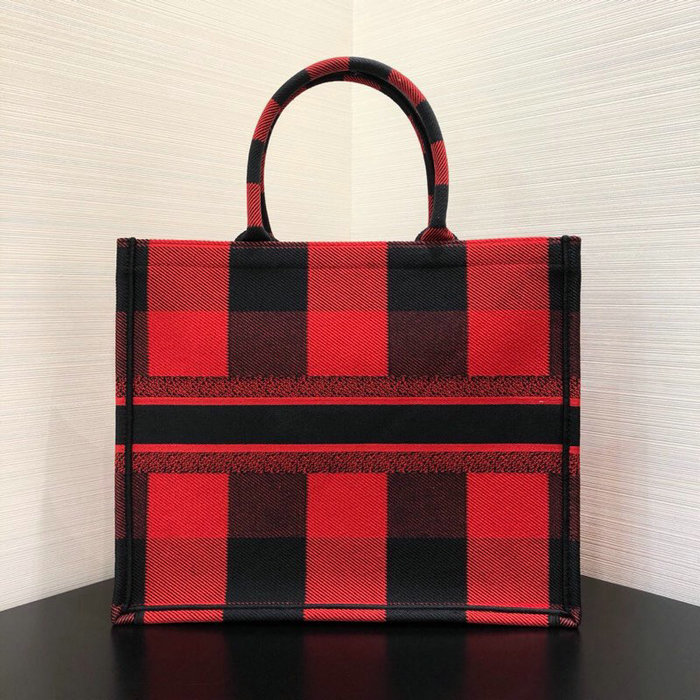 Dior Oblique Book Tote Red D07084