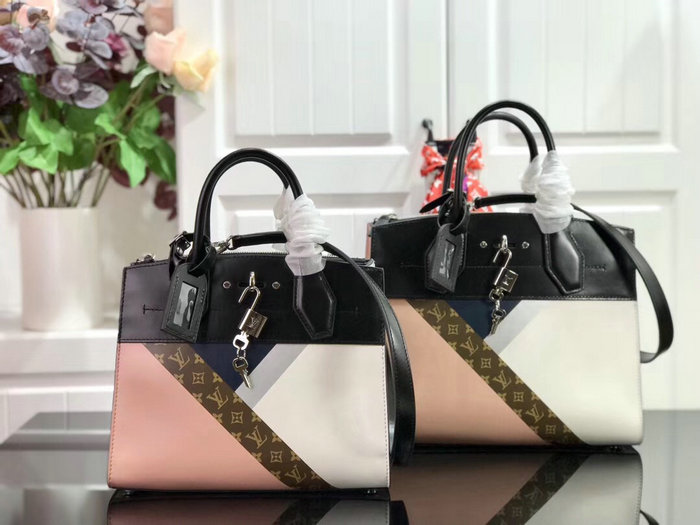 Louis Vuitton City Steamer MM Blanc Rose M55062