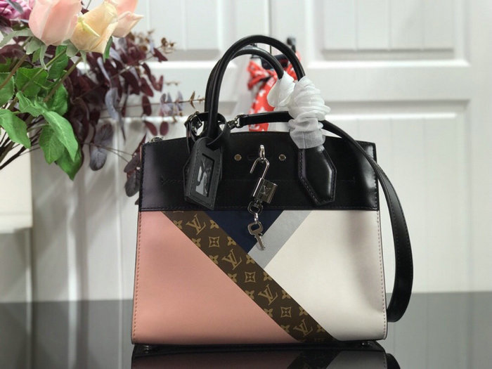 Louis Vuitton City Steamer MM Blanc Rose M55062