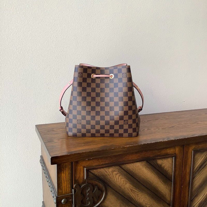 Louis Vuitton Damier Ebene Canvas Neonoe Pink N40198