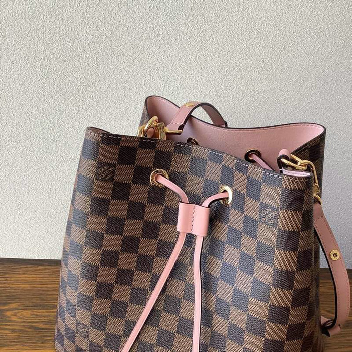 Louis Vuitton Damier Ebene Canvas Neonoe Pink N40198