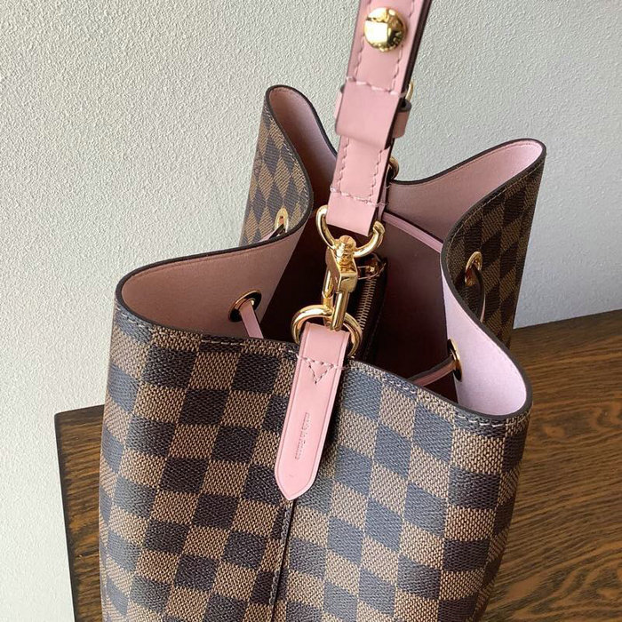 Louis Vuitton Damier Ebene Canvas Neonoe Pink N40198