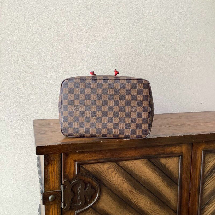 Louis Vuitton Damier Ebene Canvas Neonoe Red N40198