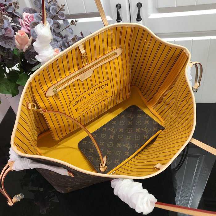 Louis Vuitton Monogram Canvas Neverfull GM Yellow M40990