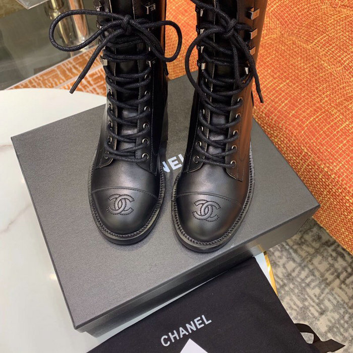 Chanel Calfskin Boots Black CS14087