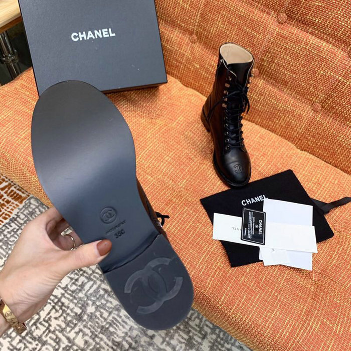 Chanel Calfskin Boots Black CS14087