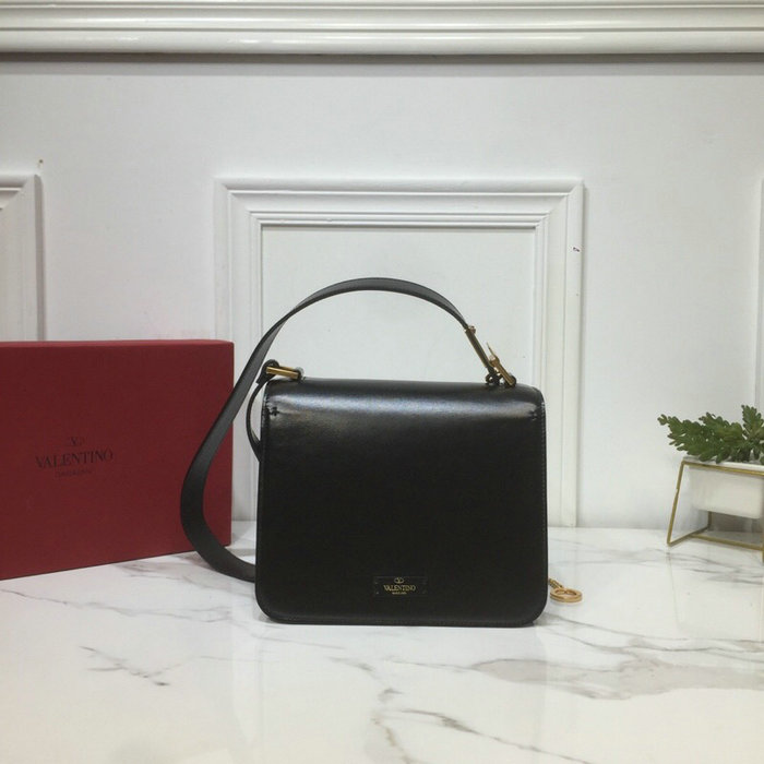 Valentino Small VSling Smooth Calfskin Shoulder Bag Black VB0007