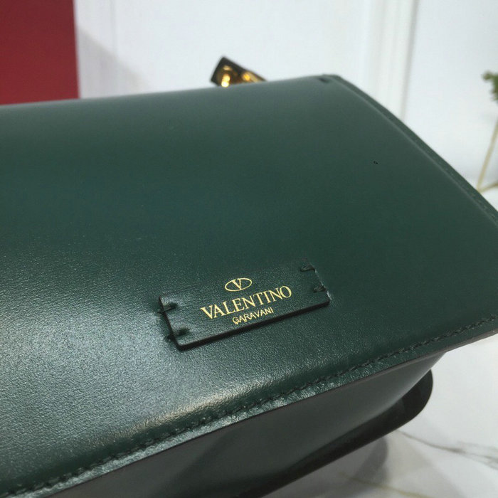 Valentino Small VSling Smooth Calfskin Shoulder Bag Green VB0005