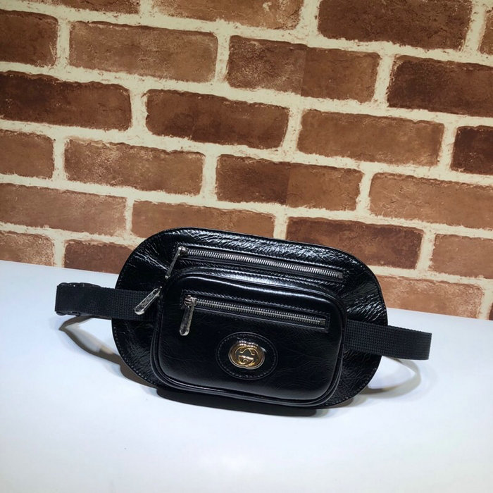 Gucci Leather Belt Bag Black 575857