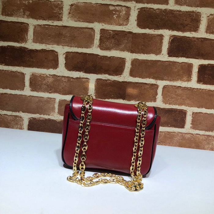 Gucci Leather Mini Shoulder Bag Red 576423