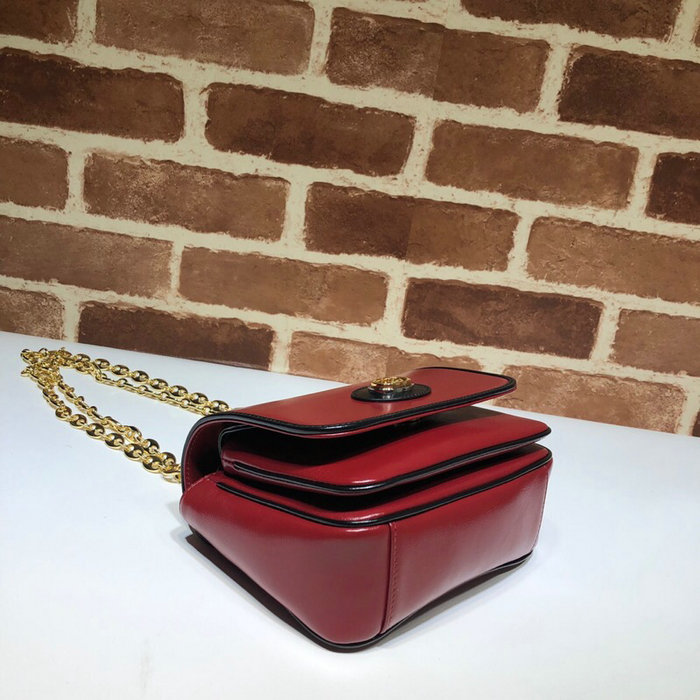 Gucci Leather Mini Shoulder Bag Red 576423