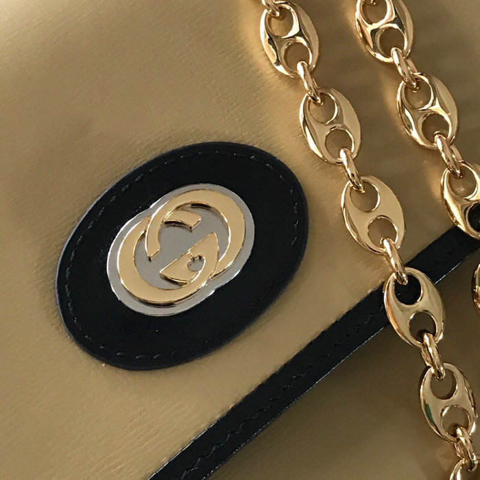 Gucci Leather Small Shoulder Bag Beige 576421