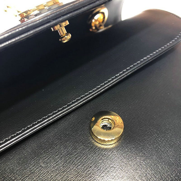 Gucci Leather Small Shoulder Bag Black 576421