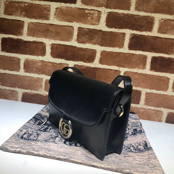 Gucci Small Leather Shoulder Bag Black 589474