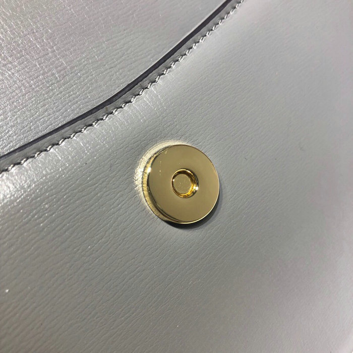 Gucci Small Leather Shoulder Bag Grey 589474